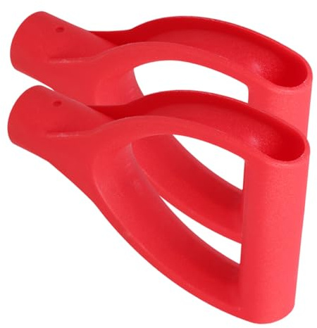 Milisten 2stücke Schneschaufel Griff Ersatz Für Schneeschieber Kompatibel Mit Winterwerkzeugen Für Schnee Mit D-förmiger Struktur Für Bequemen Halt Aus Robustem Kunststoff Passend Für Schne