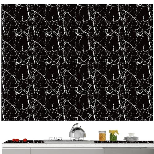Hitburu Piastrelle da Parete per Cucina - 10 Pezzi Piastrelle Per Bagno Pareti - 58x30 cm Impermeabile Sticker Carta da Parati per Bagno Mobile Doccia Top Cucina