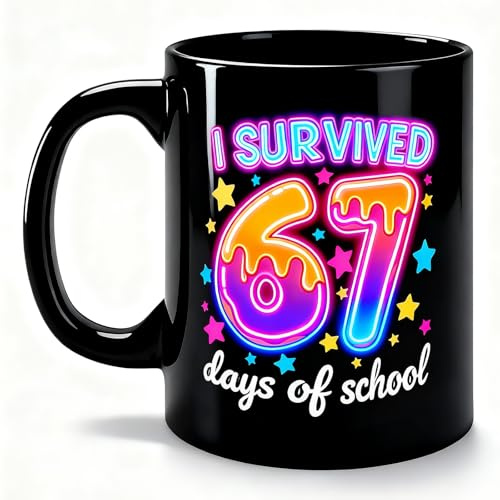 DVDVBOOM 67 Meme Mug, 11oz Six Seven Ceramic Coffee Mugs, 2026 New Humorous Meme Milk Tea Cup, 67 Gifts for Teens & Friends