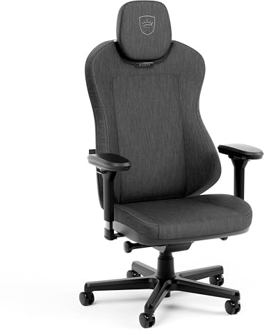 noblechairs Aura – TX Anthrazit | Ergonomischer Bürostuhl für Arbeit und Gaming mit atmungsaktivem Stoffbezug, Synchro Tilt und adaptivem Komfort