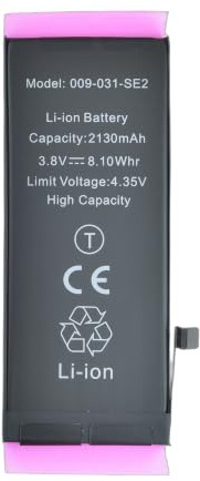 OnlyTech - Premium Capacity Extended Replacement Battery for iPhone SE 2020 - Capacity 2130mAh, identical quality (TI chip) - with adhesive