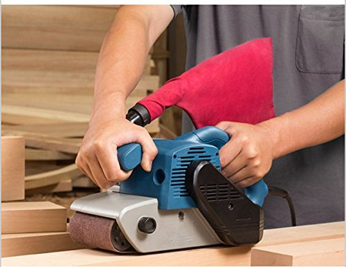 GOWE Ponceuse à bande 100 x 610 mm 1200 W haute puissance pour travail du bois 220–240 V (sac à poussière)