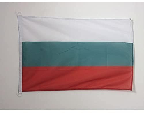 AZ FLAG Bandera de Bulgaria 90x60cm Uso Exterior - Bandera BÚLGARA 60 x 90 cm Anillos