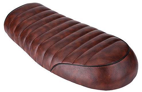Selle Cafe Racer, Qiilu Motorradsitz, PU-Leder, Vintage, Cafe, Racer, flacher Sitz, für Honda CG125 GN CG CB200 CB350 CB400SS CB500 CB750 SR400 SR500 XJ XS, KZ