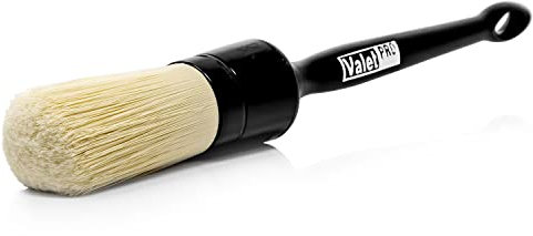 ValetPRO Petite brosse ultra douce résistante aux produits chimiques – Pinceau de nettoyage ultra doux et fin résistant aux produits chimiques BRU 35+ + gant de protection en nitrile