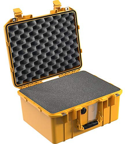 Peli Air Case 1507 gelb, mit Rasterschaumstoff, Werkzeugkoffer, Schutzkoffer, wasserdicht, staubdicht, IP67