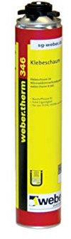 weber.therm 346 Klebeschaum Schaum Polyurethan-Schaum Klebschaum 750 ml Bauschaum