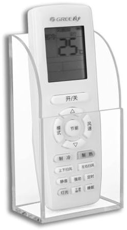 HERCHR Soporte de control remoto de acrílico, soporte de controlador de montaje en pared para herramientas de almacenamiento de sala de estar familiar(1 case)