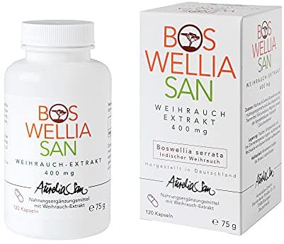 BOSWELLIASAN Weihrauch-Kapseln Set hochdosiert 400mg |120 Kapseln | Hochwertiger Indischer Weihrauch-Extrakt (Boswellia serrata) | vegan | für mehr Mobilität im Alltag