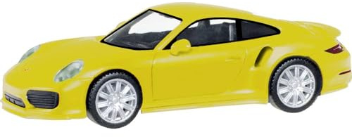 Herpa - Porsche 911 Turbo - racinggelb - 1:87 - Neu - OVP