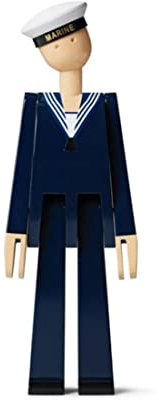 Kay Bojesen Marine Figuren 20.5 cm Holzfiguren Originaldesign, blau