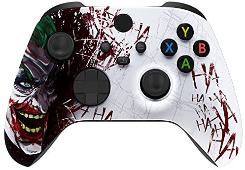 eXtremeRate Cover Controller per Xbox Series X S Joystick,Custodia Copertura Scocca Frontale Shell DIY Ricambio per Xbox Series X S Joypad Model 1914-Hahaha
