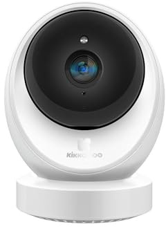 Kikkaboo Babyphone Babykamera Lua, 360° Drehung, Wi-Fi/Lan Kamera, Nachsicht weiß