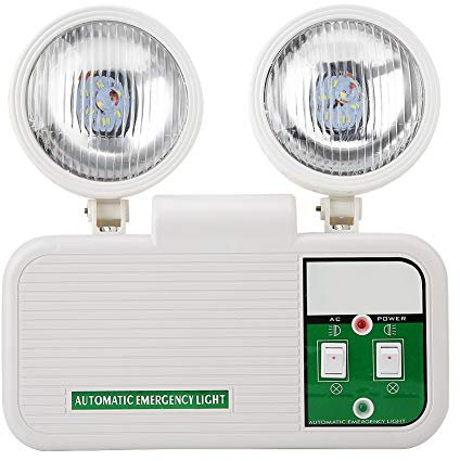 Doppellampenkopf LED Notleuchte Öffentliche Plätze Notausgangsanzeige Innenausgang Notlicht Notbeleuchtung 110-220V 2W