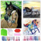 YAOYIN Diamond Painting Erwachsene, 3Pcs Diamond Painting Kinder, Diamond Painting Pferd, 5D Diamant Painting Bilder mit Diamond Painting Zubehör, Diamond Painting Set für Geschenk Home Wall Décor