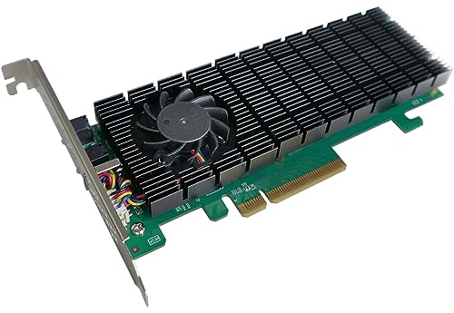 Highpoint Technologies 2-Port M.2 SSD6202A NVMe Boot RAID Controller for VMware ESXi & Virtualization Systems, Green