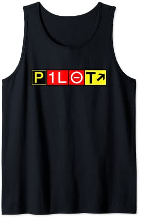Pilot T-Shirt Runway Schilder Tank Top