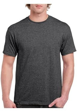 Gildan (G500, Heavy Cotton Shirt Dark Heather, X-Large, Dark Heather, XL