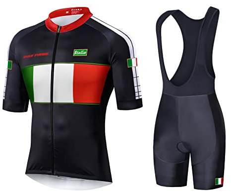 UGLY FROG UIF23HDTJ01 Ciclismo 20D Gel Salopette Bib Pantaloncini Corti Imbottiti Set di Abbigliamento Ciclista Completi Ciclismo Uomo Estivo