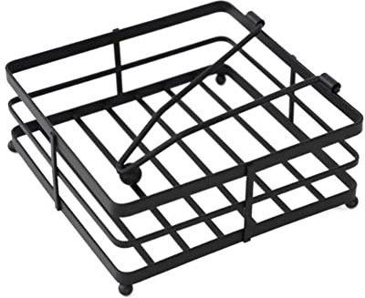 Porta fazzoletti Porta asciugamani di carta quadrato nero in acciaio inossidabile 304 Hotel Restaurant Portatovaglioli Tavolo da pranzo Scatola porta fazzoletti porta carta creativa Scatola Porta Salv