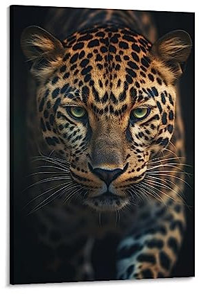 LAVIYE Gepard Ölgemälde Poster Afrikanische Tiere Wildtiere Tierdruck Wandkunst Drucke Gemälde für Haus Zimmer Dekoration Geschenk