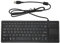 VBESTLIFE Tastiera USB Cablata Touchpad Multitouch Integrato, Tasti a Forbice Ultra Sottili Tipo X Tastiera Ergonomica con Funzione HUB, Pulsante Meccanico, Adatta per Uso Industriale, per