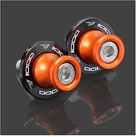 JIANYISR Motorrad-Schwingen-Spulenschieber Für k-awasaki Z1000 Z 1000 Z1000SX 2015 2016 2017 2018 2019 2020 8 MM Schwinge Spool Slider Ständer Schrauben Motorrad Zubehör (Color : Orange)