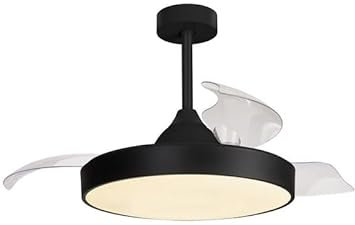 MANTRA - Ventilateur de plafond ALASKA 60W noir 2700K-5000K 3300 lm