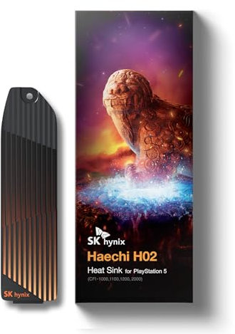 SK hynix Haechi H02 Dissipatore Di Calore SSD M.2 NVMe M.2 per PS5 CFI-1000/1100/1200/2000/7000 | Heatsink Compatibile con SK Hynix P41 SSD