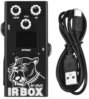 SHUAIGUO IR Guitar Effects Pedal with Cab Impulse Response, XLR Output, DC 9V 6.35mm Input/Output for Bass