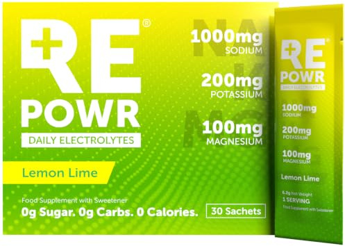 REPOWR Lemon Lime 30's - Electrolytes Sachets with Natural Desert Salt