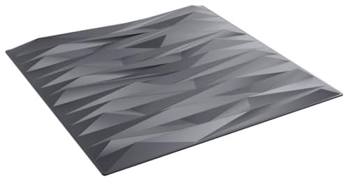 vidaXL Wandpaneele 12 STK. Grau 50x50 cm XPS 3 m² Stein, Wandplatte, Wandverkleidung, Wanddekoration, Wandplatten, Wandfliese, Wand Verkleidung