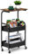 Cenz-888 Scaffale da Cucina Carrello da Cucina a 3 Livelli, Carrello portaoggetti da 16,54 Pollici con Ruote, Piano in Legno Tavolo ad Isola per Cucina