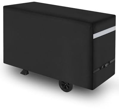 VEVOR Housse de Barbecue, 1518 mm, bâche de Protection Barbecue extérieur, imperméable, résistante aux intempéries, Polyester 600D Robuste, Facile à Mettre et à enlever, avec Boucles sécurisées, Noir