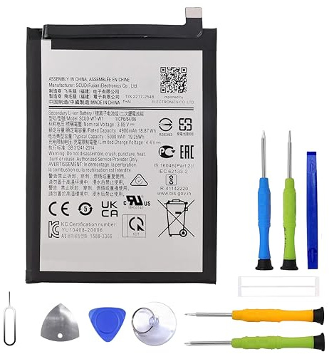 ERYNK WT-S-W1 Ersatz Akku Für Samsung Galaxy A14 5G SM-S146VL, SM-A146M Ersatzbatterie with Werkzeugsatz