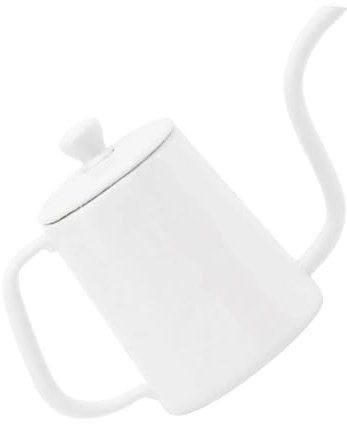 Warmhm Cafetière simulée Jeu de Role Jeu de rôle café Maison Mini Bouilloire Voiture Bouilloire col de Cygne décor Carafe Eau Accessoire de cafetière Pot à Eau Miniature Métal Blanche