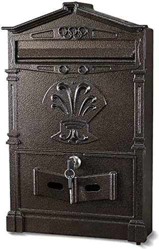 AYCDL Cassetta dei Suggerimenti Cassetta di Sicurezza Urna per schede elettorali Cassetta delle donazioni Cassetta della Posta Esterna in Ferro battuto retrò Europeo Casse(Un)