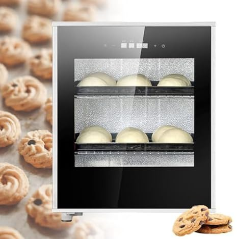 Macchina per la lievitazione dell'impasto elettrica da 40 litri, macchina per la fermentazione di pane allo yogurt e impasto da cucina, con controllo di umidità e temperatura, per pasta madre, yogurt