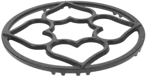Black Iron Wok Ring for Gas Stove Non Slip Stable Burner Support | Heat Resistant Iron Build, Universal Four and Five Claw Fit, Compact Cooktop Accessory