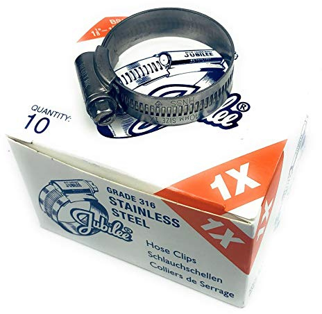 Jubilee® Stainless Steel SS316 Hose Clamp 30-40mm x 10