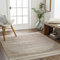 Livabliss Nairobi Boho Wohnzimmerteppich, Groer Teppich fr Schlafzimmer 160x215 cm - Esszimmerteppich mit Geometrischem Muster, Skandinavischer Wohnzimmerteppich Modern in Braun und Beige
