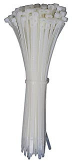 LPGLed | Fascette in nylon per cablaggio - RIUTILIZZABILI - 4x200 mm conf. 100 pz - maggiore tenuta Ø 45mm - professionali - bianche