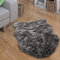 Paco Home Kunstfell Fellteppich Imitat Sitzkissen Herzform Rund Versch. Formen Dunkelgrau, Grösse:80x120 cm Fell-Form