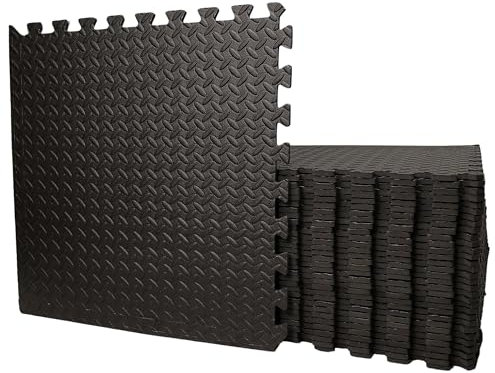32 Piece EVA Foam Floor Protective Floor Tiles/Mats 60x60cm Each For Gyms, Garages, Camping, Kids Play Matting, Hot Tub Flooring Mats And Much More! Covers 11.52 sqm (124 sq ft)