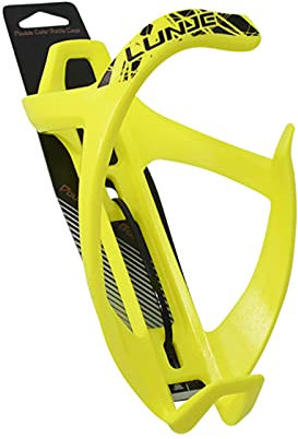 Yiifunglong Porte-bouteille d'eau pour vélo, porte-gobelet pour vélo, porte-bouteille léger, pour VTT, jaune fluo
