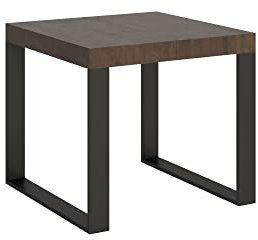 Itamoby, Tecno Ausziehtisch Nussbaum Esstisch 90 x 90 ausziehbar 246