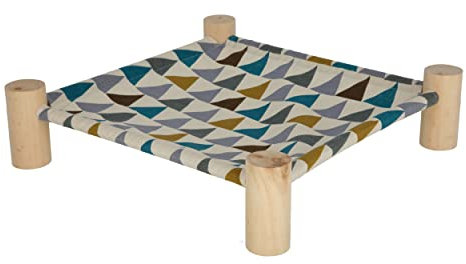 Kerbl Pet 81811 Hängematte für Nager, Kleintierbett Hängebett Canvasstoff 38x38x10cm