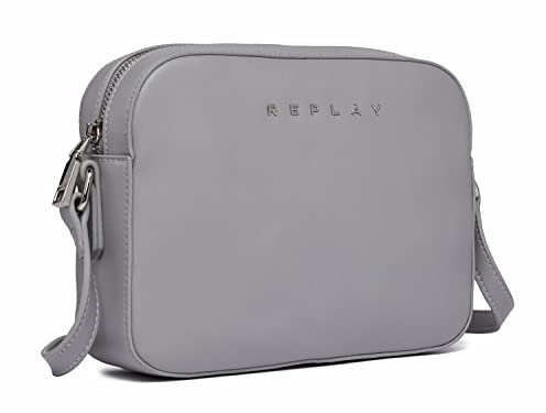 Replay Damen Umhängetasche aus Kunstleder, Cement Grey 032 (Grau), Onesize