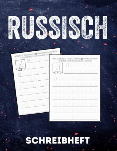 Russisch Schreibheft: Alphabet Schreiben Lernen