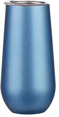 Jjoer Tazas Cafe Vaso Termico Vaso de Vino de Acero Inoxidable Copas de Vino de Camping de Acero Inoxidable Tazas de café de Acero Inoxidable Blue,One Size